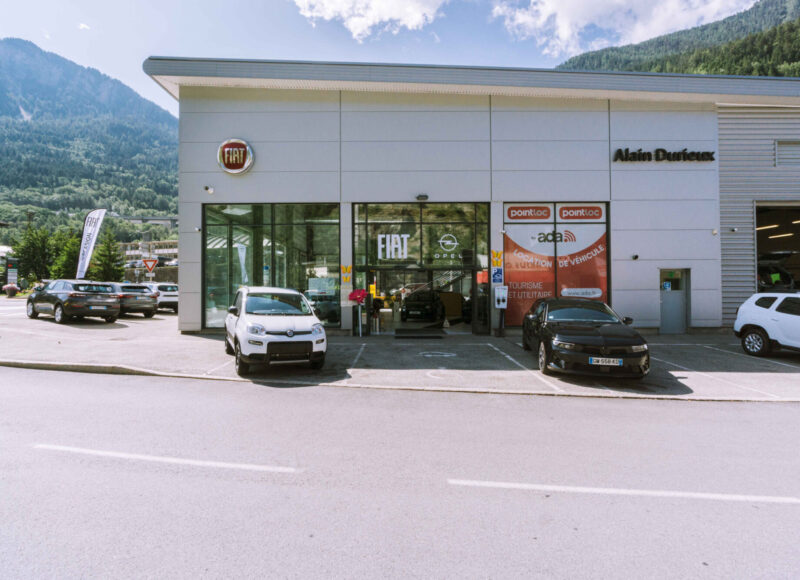 Garage vu extérieur